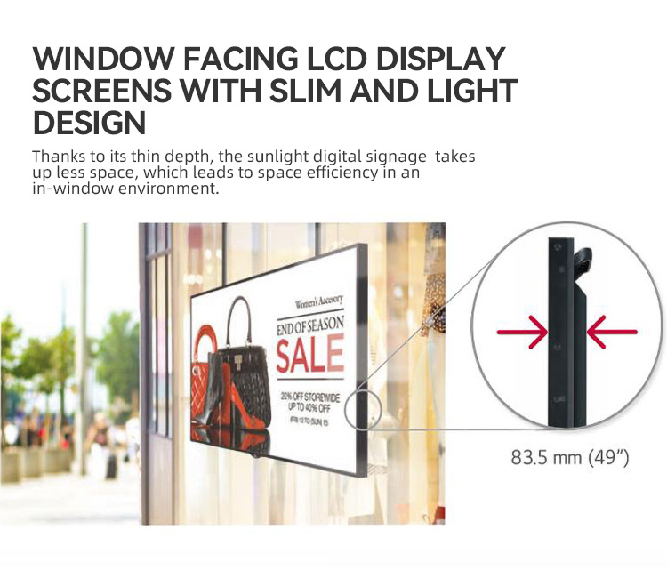 75Inch Shopping Mall Digital Window Display(图5)